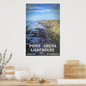Poster de voyage du phare de Point Arena 02 (Cuisine)