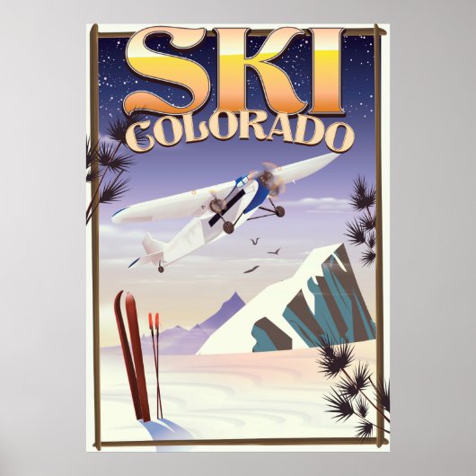 Poster de voyage du Ski colorado (Devant)