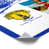 Poster de voyage du train de neige Boston & Maine (Coin)