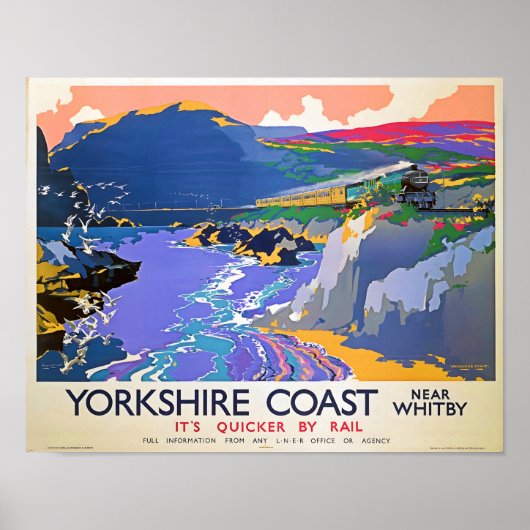 Poster de voyage du Yorkshire Train (Devant)