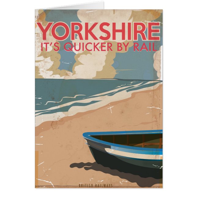 Poster de voyage du Yorkshire Vintage Railway (Devant)