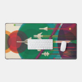 Poster de Voyage Espace Rétro - Système Solaire Gr (Clavier et souris)