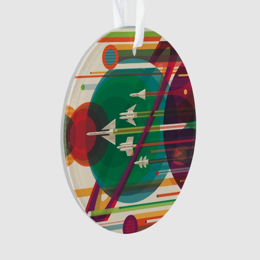 Poster de Voyage Espace Rétro - Système Solaire Gr (devant)