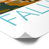 Poster de voyage Fallingwater, Pennsylvanie (Coin)