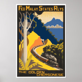 Poster de voyage Fed Malay States Rys