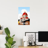 Poster de voyage Forence Italie (Bureau à domicile)