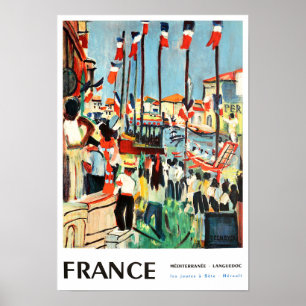 Poster de voyage France vintage