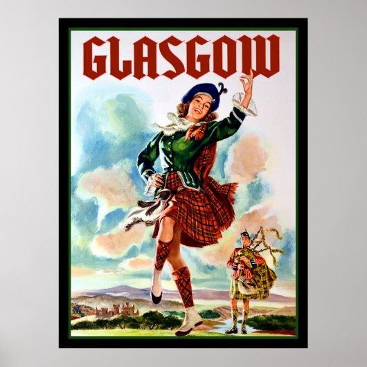 Poster de voyage Glasgow (Devant)