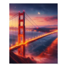 Poster de voyage Golden Gate Bridge