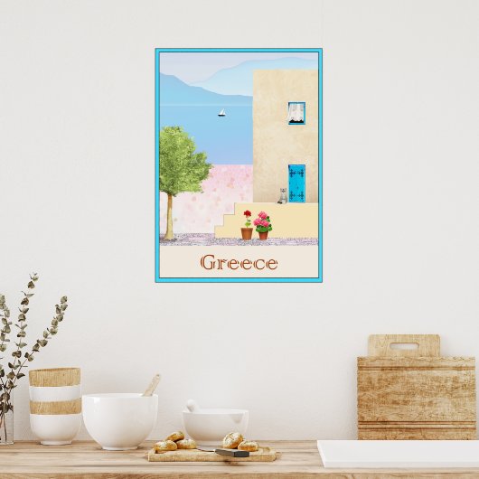 Poster de voyage Grèce (Cuisine)