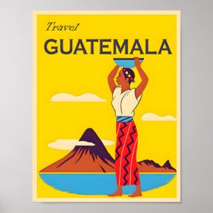 Poster de voyage Guatemala