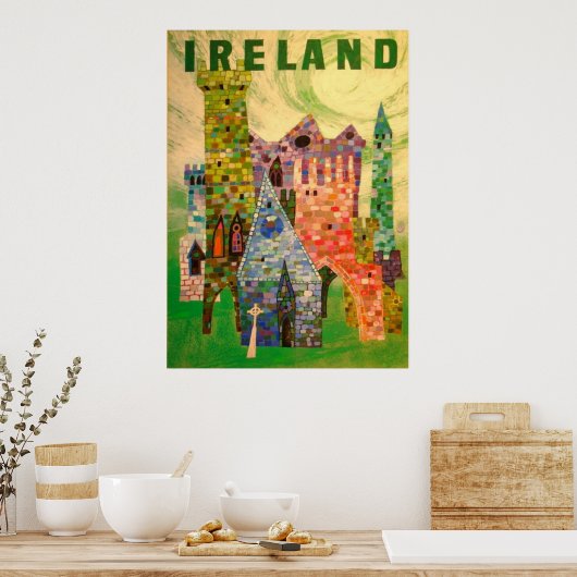 POSTER DE VOYAGE IRLANDE (Cuisine)
