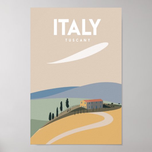poster de voyage Italie Toscane (Devant)
