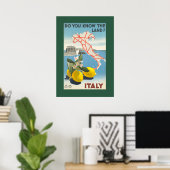 Poster de voyage Italie vintage (Bureau à domicile)