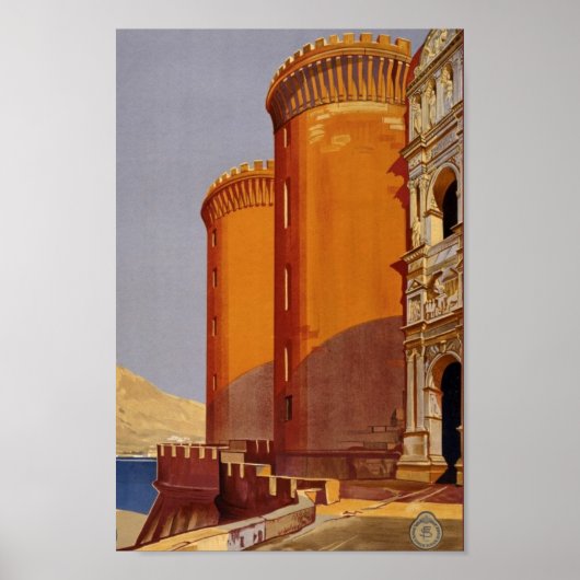 Poster de voyage Italie vintage (Devant)