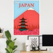 Poster de voyage Japon (Bureau à domicile)