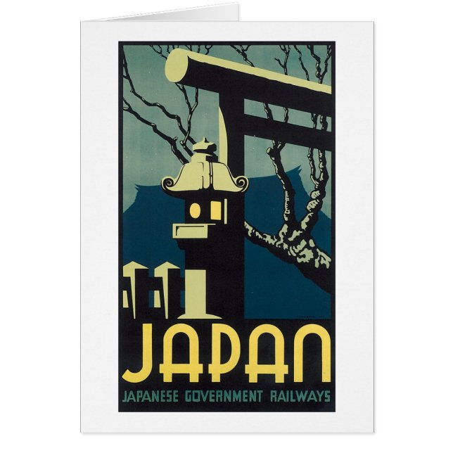 Poster de voyage Japon, Chemins de fer du gouverne (Devant)