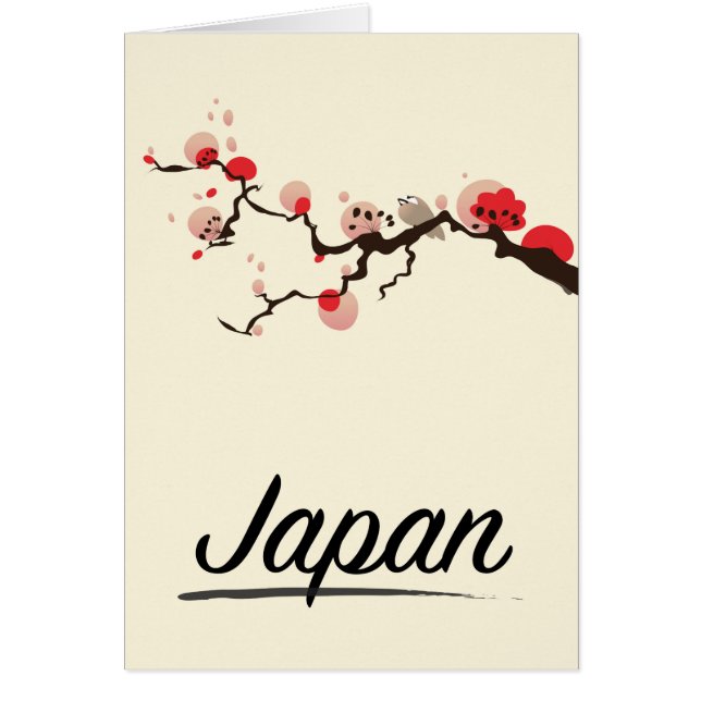 Poster de voyage japonais vintage. (Devant)