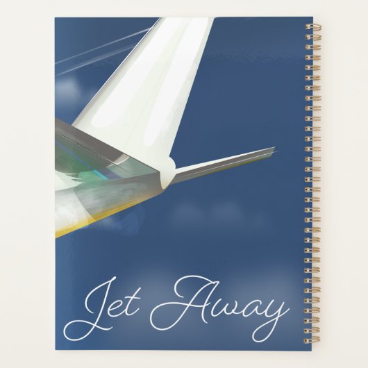 Poster de voyage Jet Away. (Dos)