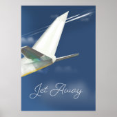 Poster de voyage Jet Away. (Devant)