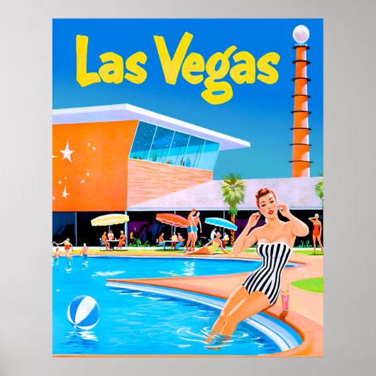 Poster de voyage Las Vegas, Nevada (Devant)