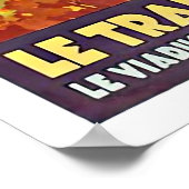 Poster de voyage Le Transpyrénéen vintage (Coin)