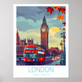 Poster de voyage Londres, Royaume-Uni Travel Wall (Devant)