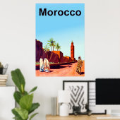 Poster de voyage Maroc (Bureau à domicile)