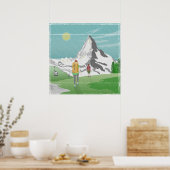 poster de voyage matterhorn Suisse (Cuisine)