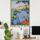 Poster de voyage Menton (Bureau à domicile)