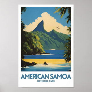 Poster de voyage minimal dans le parc national des