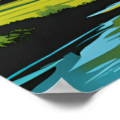 Poster de voyage minimal Sigiriya (Coin)