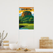 Poster de voyage minimal Sigiriya (Cuisine)