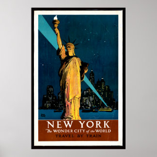 Poster de voyage New York Color Cor. 1927