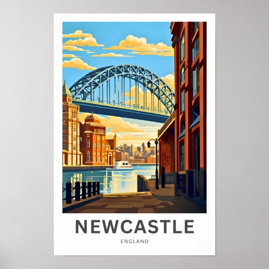 Poster de voyage Newcastle England (Devant)