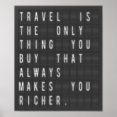 Poster de voyage pour panneau numérique de l'aérop (Devant)