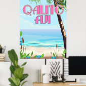 poster de voyage Qalito Fiji (Bureau à domicile)
