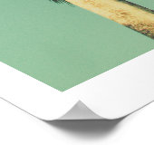 Poster de voyage Retro Los Angeles Palm Tree (Coin)