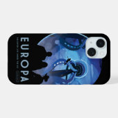 Poster de voyage Retro Space - Jupiter's Moon Euro (Verso Horizontal)