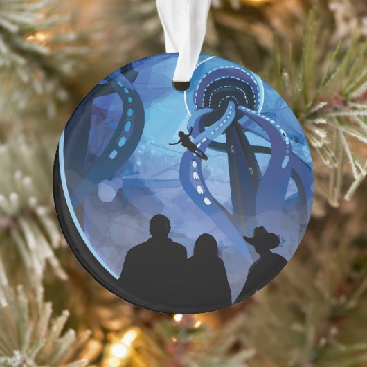 Poster de voyage Retro Space - Jupiter's Moon Euro (Arbre)