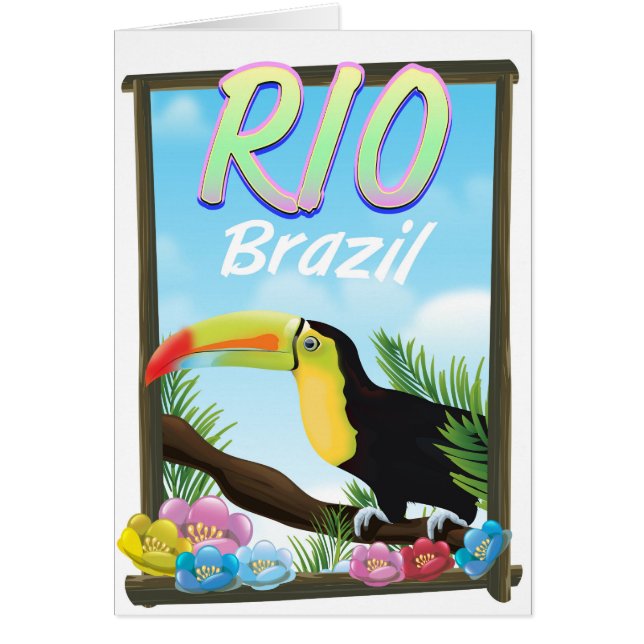 Poster de voyage Rio Brésil Toucan (Devant)