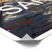 Poster de voyage San Antonio Texas (Coin)