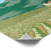 Poster de voyage San Joaquin Valley California (Coin)