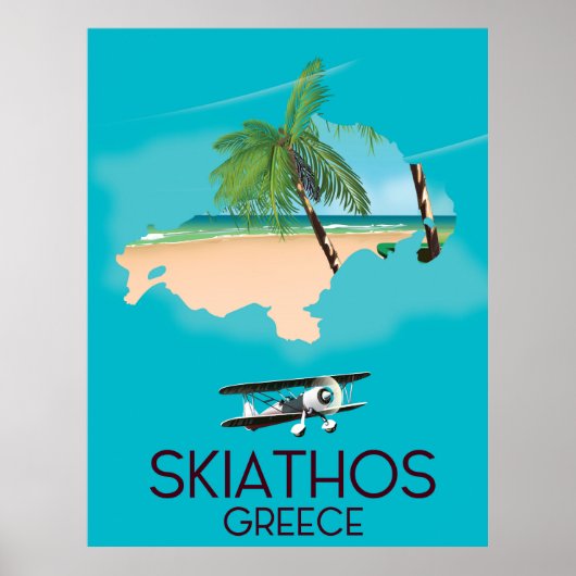 poster de voyage Skiathos Grèce (Devant)