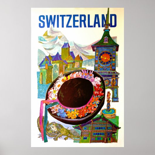 Poster de voyage Suisse vintage (Devant)