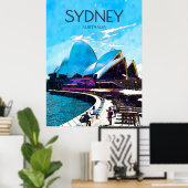 Poster de voyage Sydney (Bureau à domicile)