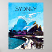 Poster de voyage Sydney (Devant)