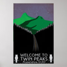 Poster de voyage Twin Peaks