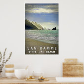 Poster de voyage Van Damme State Beach 02 (Cuisine)