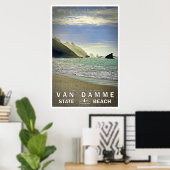 Poster de voyage Van Damme State Beach 02 (Bureau à domicile)
